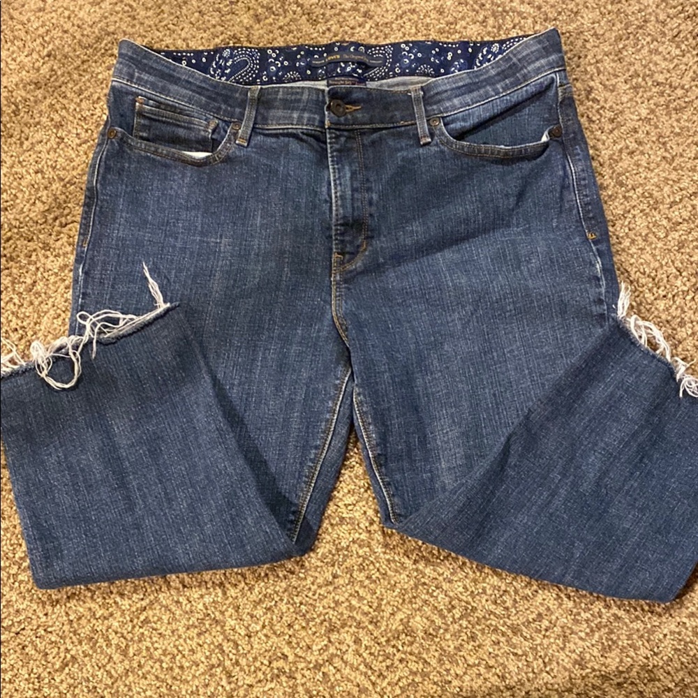 Levi's Blue Ankle Cropped Jeans Classic Denim